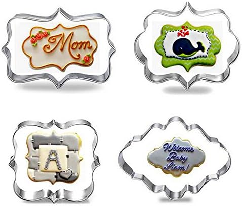 Lily Amor Blessing Frame Stainless Steel Cookie Cutter Set of 4