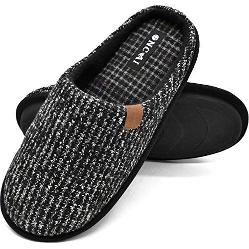ONCAI Mens Cozy Memory Foam Scuff Slippers Slip On Warm House Shoes  Indoor/Outdoor with Best Arch Support in Bahrain Whizz