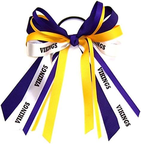 Custom Mascot Multi Streamer Hair Bow, Made in the USA, Pick your Mascot Colors, Only White Pony Band or French Clip