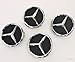 Mercedes Benz Wheel Center Caps - Black Carbon Fiber - Set of 4 Mercedes Benz Wheel Caps – AMG Wheel Center Caps - 75mm/ 3 Inch - Mercedes Center Wheel Caps - Mercedes Wheel Caps MB Hub Caps