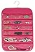 FloridaBrands Hanging Jewelry Organizer - Earrings Holder and Closet Hanger Organizer for Home Door Wall Organization Pockets for, Travel, Necklaces, Hair Accessories and Cosmetics Storage