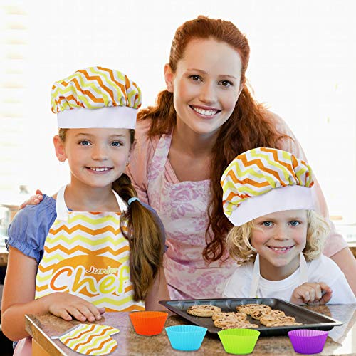 Real Kids Baking Set for Girls – 27 Pcs Gift Set Includes Kids Apron, Chef Hat, Oven Mitt, Real Baking Tools and Recipes for The Curious Young Junior Chef