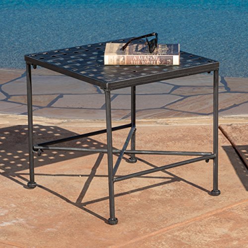 Kent Outdoor Black Iron End Table