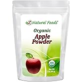 Z Natural Foods Organic Apple Powder, Superfood Powder for Digestive Support and Energy Boost, Ideal for Juice, Smoothies, and Recipes, Non-GMO, Vegan, Gluten-Free, Kosher, 1 lb.