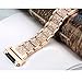 bayite Metal Bands Compatible with Fitbit Ionic Replacement Band with Rhinestone Bling Adjustable Bracelet, Rose Gold