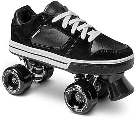 black suede roller skates