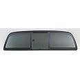 Rear Back Window Back Glass Manual Back Slider (OEM Style) Compatible with Toyota Tacoma Pickup 2005-2023 Models