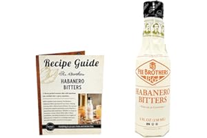 MULMEHË Exclusive Recipe Guide and Fee Brothers Habanero Bitters Gift Bundle, 1 Bottle