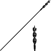 Flexible Installer Drill Bit for Pulling Wires Through Walls Ceilings and Sidewalks, 54-Inch Long, 3/4-Inch Auger with a Fish Eye Hole and Screw Point, 1/4" 3-Flat Anti-Slip Shank.