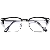 RRNNWW Blue Blocker Glasses for Men Metal Computer Gaming Glasses With Blue Ray Filter