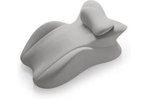 CJC Memory Foam Wedge Pillow for Adults, Multi-Position Support Bed Pillow with Removable Cover for Sleeping Sitting Up Prone Reading Back & Knee Support Leg Elevation (Gray)