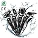 KOOWHEEL Electric Shaver Razor For Men 4 in 1, Beard Trimmer Waterproof Wet Dry Rotary Shaver Cordless Hair Trimmer Nose Hair Trimmer Facial Cleaning Brush USB Rechargeable Black