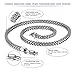 Besteel Stainless Steel 6MM Mens Curb Charm Necklace for Men Chain Link Punk Rock Biker 20-30 Inch