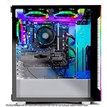 SkyTech-Archangel-Gaming-Computer-PC-Desktop-Ryzen-5-3600-6-Core-36GHz-GTX-1660-Ti-6G-500G-SSD-8GB-DDR4-3000-B450-MB-RGB-AC-WiFi-Windows-10-Home-64-bit-White