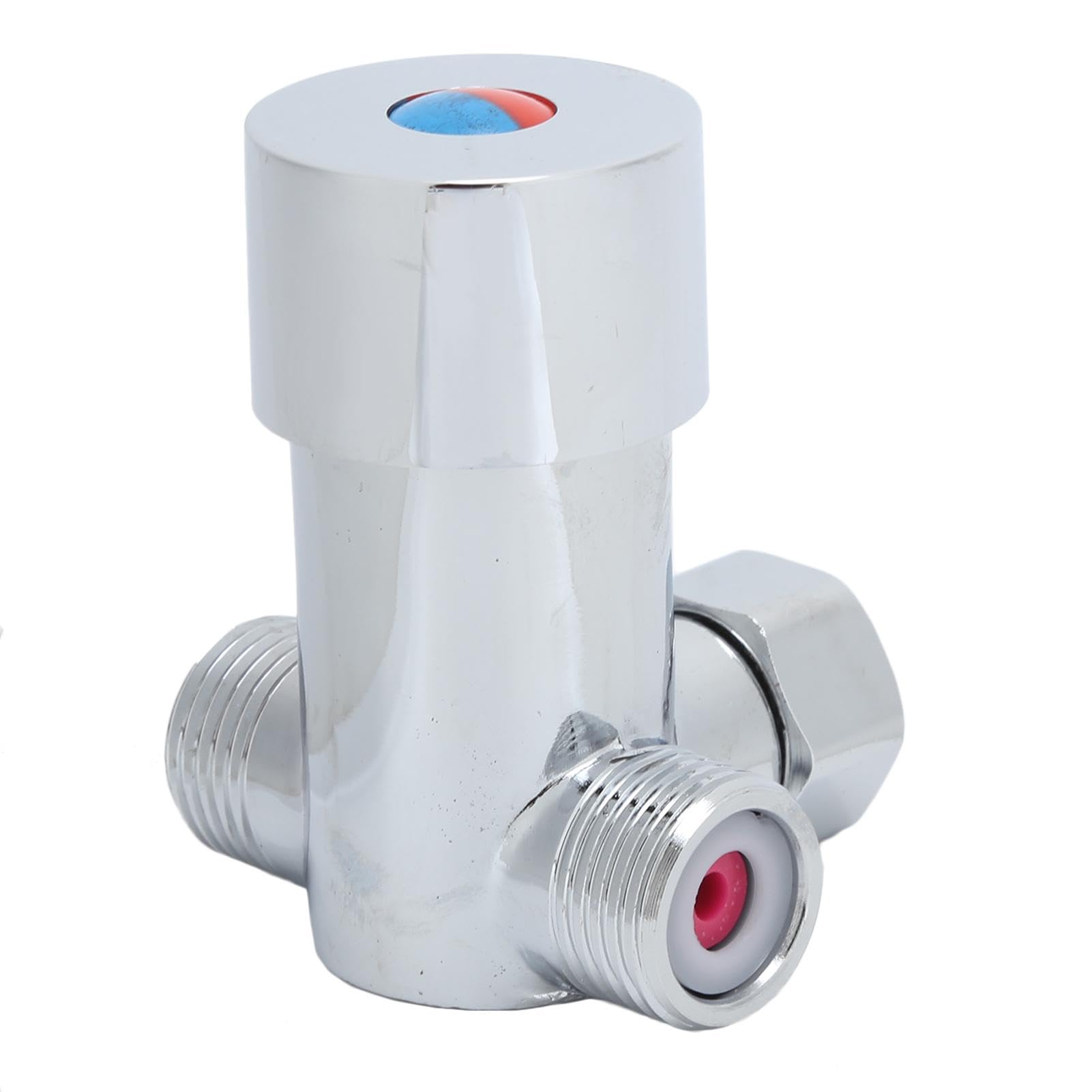 Jadeshay Mixer Valve, 3 Way Mixer Valve Hot Cold Water Mixer Tap Thermostatic Mixer Tap for Washbasin, Kitchen, Bathroom, Toilet