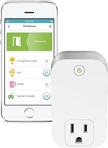 D-Link Wi-Fi Smart Plug In Wall, Home Control From Anywhere with mydlink App, Works with Alexa (DSP-W110), 0.1