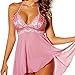 Nadition Women Lingerie Clearance ♥ Lace Babydoll V Neck Temptation Sleepwear Strap Chemise