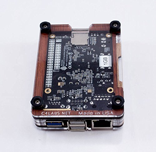 Rock64 Wood Zebra Case for the ROCK64 Media Board ~ C4Labs