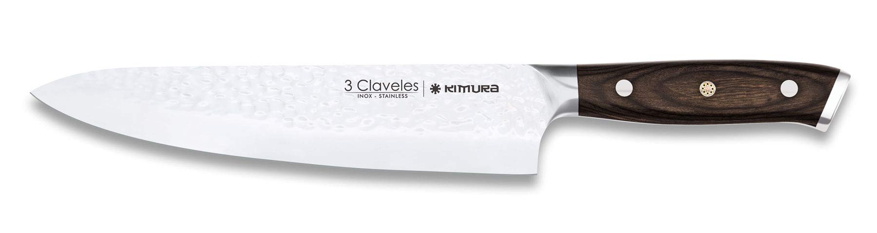 Cuchillo-cocinero-profesional-3-Claveles-28079-cuchillos-cocina-forjado-con-hoja-martilleada-acero-inoxidable-con-mango