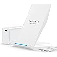 NANAMI Wireless Charger For Samsung And IPhone - Qi-Certified 10W Fast Induction Charger Stand For Galaxy S25 S24 S23 S22 S21 S20 S10 S9 S8 Note 20