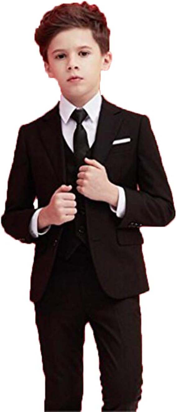 Amazon 5点セット 男の子 フォーマル スーツ タキシード 結婚式 発表会 ブラック 160cm フォーマル 通販