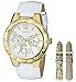 GUESS Women's U0163L4 Sport & Shine Gold-Tone Multi-Function Watch with Interchangeable Leather Straps