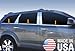 Made in USA! Compatible with 2009-2018 Dodge Journey 6PC Stainless Steel Chrome Window Sill Overlay