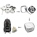 Tafond Outdoor Cookware Set Mess Kit for Scouting with Drawstring Bag Durable Stainless Steel Pot Pan Cups Plates Portable and Ultralight for Camping Backpacking Hiking Trekking Picnic Cookouts