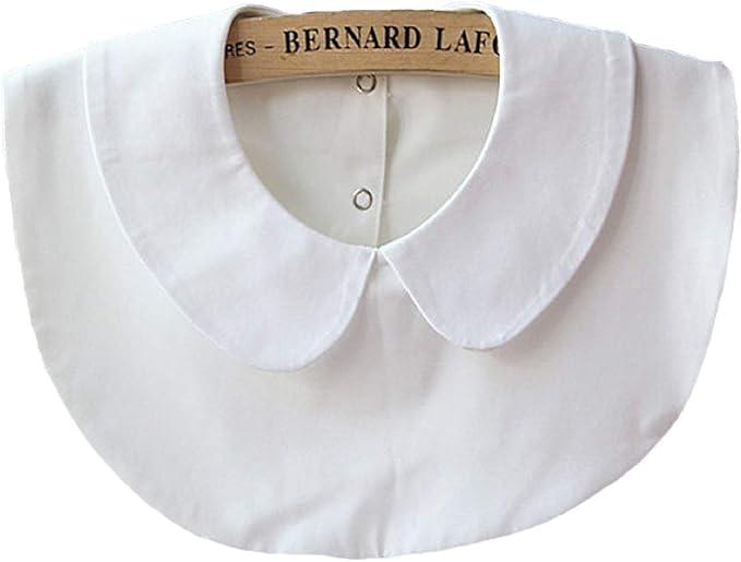 Amazon Co Jp Wearlizer つけ襟 付け襟 シャツ 丸襟 衿 ブラウス 上品 通気性 着痩せ効果 ヘアーゴムー付 丸襟 ホワイト 商品名 服 ファッション小物