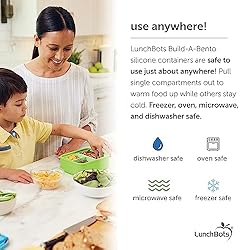 LunchBots Build -a- Bento, Platinum Food Grade