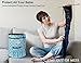 BONTIME Premium Yarn Storage Bag - Portable & Water-Resistant Knitting Bag for Ultimate Organization,Pockets for Crochet Hooks and Needles and Slits on Top to Protect Yarn,Lucky Clover Print