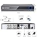 DEFEWAY 8 Channel Security Cameras System with 1080N AHD Audio DVR,8pcs Wired Waterproof Outdoor/Indoor Bullet Surveillance Cameras,1TB Hard Drive Included