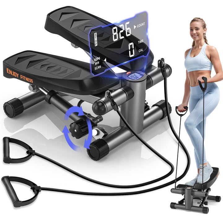 【 ステッパー 2025アップグレード版】 CHAOKE ステッパー ツイストステッパー プレミアム 筋トレ 有酸素運動 静音 体幹 ひねり くびれ ウエスト ダイエット トレーニング コア ステップ台 お腹 室内 運動器具 脂肪燃焼 宅トレ エクササイズ オリジナルのエア＋オイル駆動方式 最大承重量150kg 高齢者足を鍛える器具 保証5年商品画像