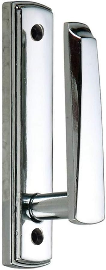 EleCharm 1Pair Simple Modern European Holdbacks Drapery Metal Tie Backs (Chrome)