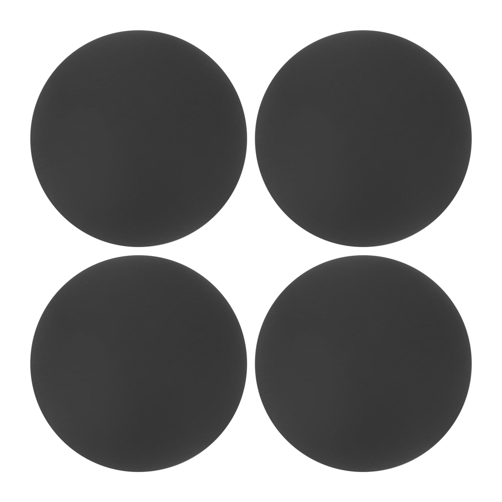 Photo 1 of uxcell 4Pcs Door Stopper Wall Protector, 30mm/1" Black Self Adhesive Bumper PVC Doorknob Buffer Guard for Home Office Door Stop