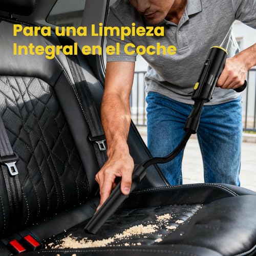 Zynet Cordless Handheld Vacuum Cleaner 28000Pa, Portable Mini Vacuum Cleaner for Car, Up to 60 Mins, 3 in 1 Vacuum/Blow/Inflate, LED Display and Green Light, Brushless Motor, Home, Office and Pet Hair