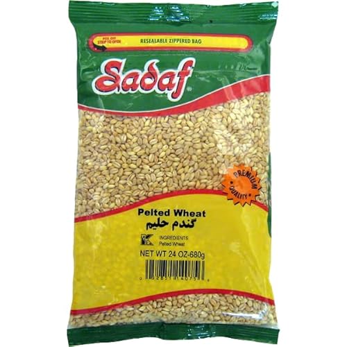 Sadaf Wheat Pelted - Whole Wheat Berries For Cooking & Vegan Recipes, 24oz