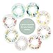 Baby Closet Size Dividers, Set of 8 Nursery Baby Closet Clothes Dividers, Baby Nursery Toddler Clothes Size Organizer Dividers (Flower Pattern)
