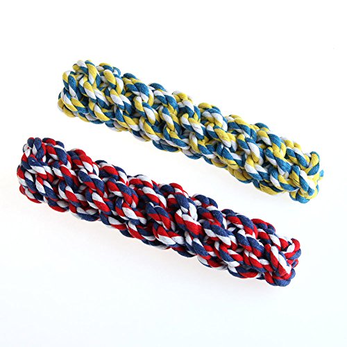 NNDA CO Pet Dog Rope Chew Multicolor Cotton Braided Corn Teeth Cleaning Molar Toy