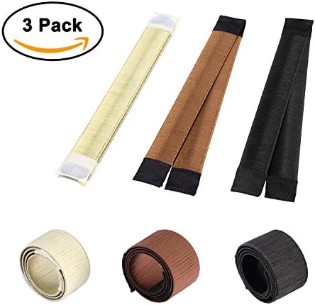 Hair Bun Maker, New Women's Hair Styling Donut French Twist Magic DIY Tool Hair Band Accessories - 3 Pack