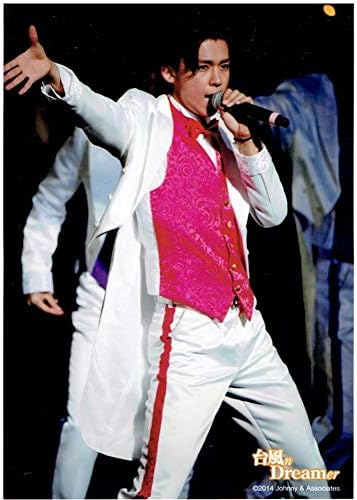 Amazon 小瀧望 ジャニーズwest 公式生写真 台風n Dreamer マイク持ち 衣装白 ピンク アイドル 芸能人グッズ 通販