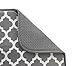 S&T INC. Absorbent, Reversible XL Microfiber Dish Drying Mat for Kitchen, 18 Inch x 24 Inch, White Trellis