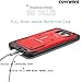 COVRWARE Aegis Series Case Compatible with Samsung Galaxy S8 Plus, Full-Coverage Screen Protector, Heavy Duty Rugged Full-Body Armor Holster Case [Belt Swivel Clip][Kickstand], Red