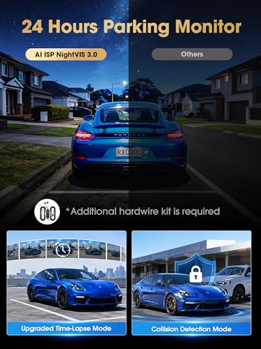 DDPAI 4K+2K Dash Cam for Cars Front and Rear, STARVIS2 IMX678 Dual HDR Dashcam, 64G Card Included, 5G WiFi6, 2K/60FPS, GPS, 3" IPS, AI ISP Night Vision, 24H Parking Mode, 4G Available, Z60 Master