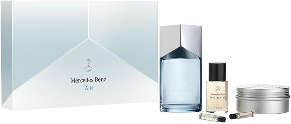Mercedes-Benz Air LSA 5 Pc Men's Cologne Gift Set EDP Hair Oil Shower Gel