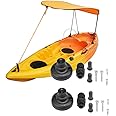 Gaderth Kayak Canopy Mount Base Hardware Kit, Kayak Boat Canoe Sun Shade Canopy Base Hardware Kit with Screws, Boating Kayak Canoe Accessories Base B Set Includes Screws