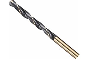 CoCud Drill Bit, 9mm Cutting Diameter, 4341 HSS Jobber Bits Gold and Black 118° Cutting Angle - (Applications: for Drilling P
