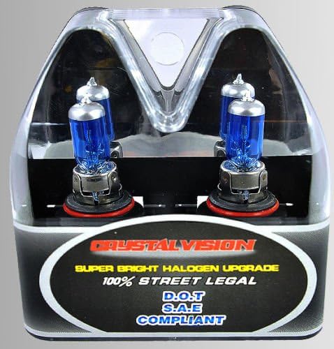 Tutti Racing H11 12V 55W Xenon Super White Universal Fit Replace OEM Factory Light Bulbs Lamps [Pack of 2 pcs]