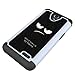 LEEGU [Shock Absorption] Dual Layer Heavy Duty Protective Silicone Plastic Cover Phone Case for ZTE Prestige 2, ZTE Maven 3, ZTE Prelude Plus, ZTE Overture 3 - Don't Touch My Phone