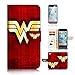 ( For iPhone 7 Plus ) Flip Wallet Case Cover and Screen Protector Bundle A0989 Wonder Woman